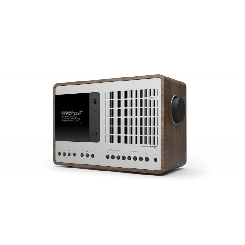 Revo: SuperConnect DAB+ Radio met internet, bluetooth en streaming - Walnut/Silver