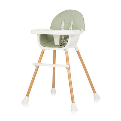 Chipolino Rio 2 in 1 Kinderstoel met Eetblad & Zitkussen Aloe Groen Wit