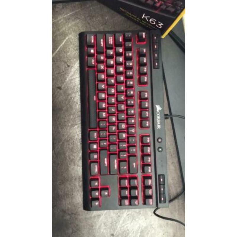 Corsair k63 gading toetsenbord red switches