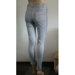 nieuwe licht grijze broek met donkergrijze streep