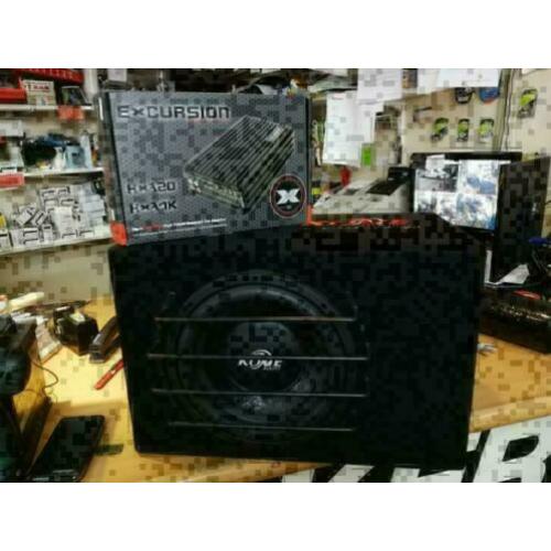 Subwoofer plus versterker subwooferset