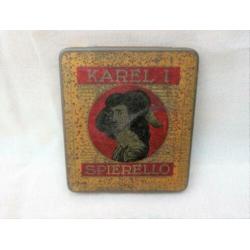 blikje (leeg) Karel 1 Spirello 10 cigarillos Reusel sigaren.