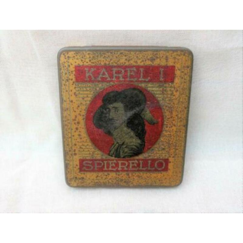 blikje (leeg) Karel 1 Spirello 10 cigarillos Reusel sigaren.