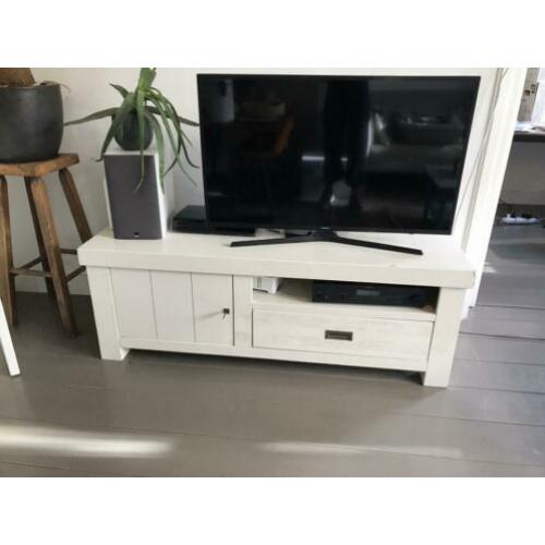 TV-meubel - wit - hout