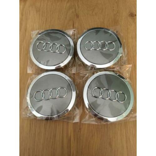 Audi grijs 69mm naafkappen naafdoppen naafkap naafdop nieuw
