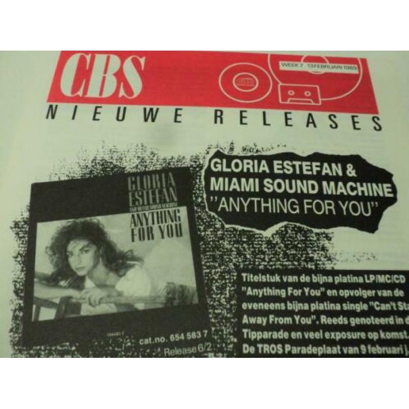Michael Jackson PROMO folder Leave me alone Gloria Estefan