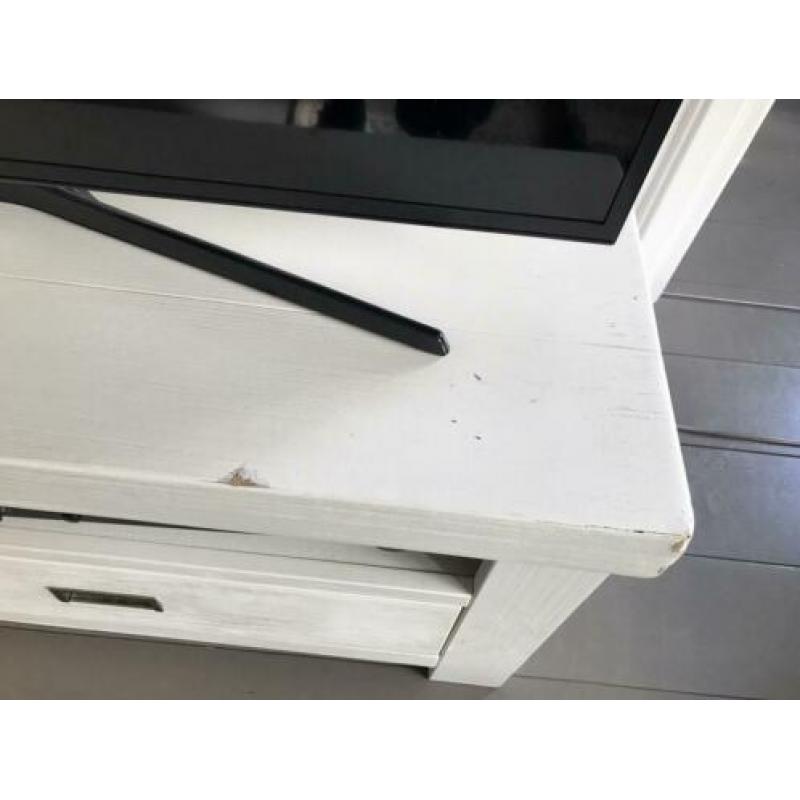 TV-meubel - wit - hout