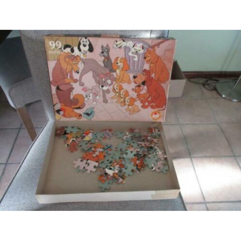 Walt Disney Puzzel Lady en de Vagebond