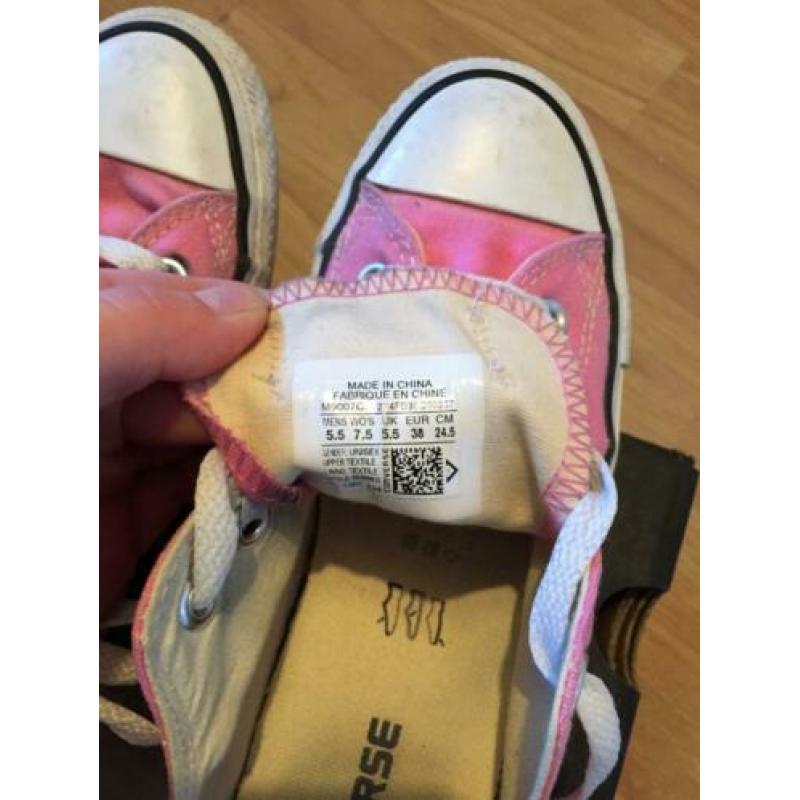 Zgan roze Converse / Allstars, maat 38