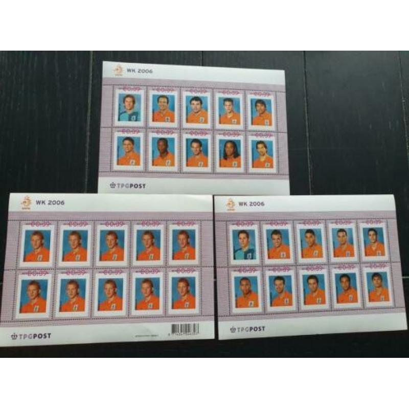 WK 2006 voetbal postzegel velletjes. nieuw.