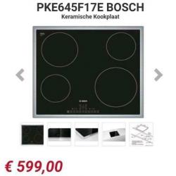 Zo goed als nieuw Keramische Bosch Kookplaat