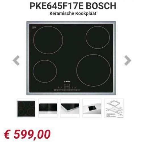Zo goed als nieuw Keramische Bosch Kookplaat