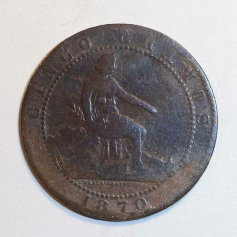 Munt Spanje Republiek, 1870