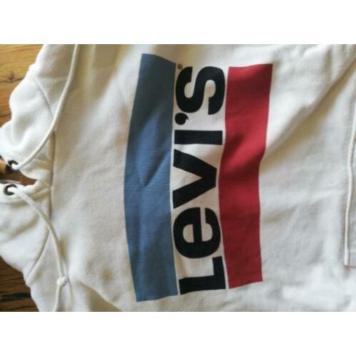 Levi's witte hoodie, maat S