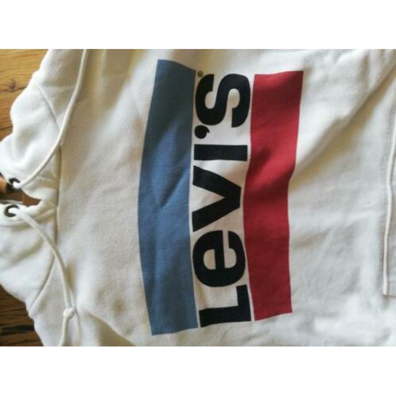 Levi's witte hoodie, maat S