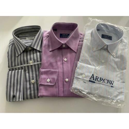 3 x Arrow Dresshirts Maat 39 Regular Fit! (gratis verzenden)