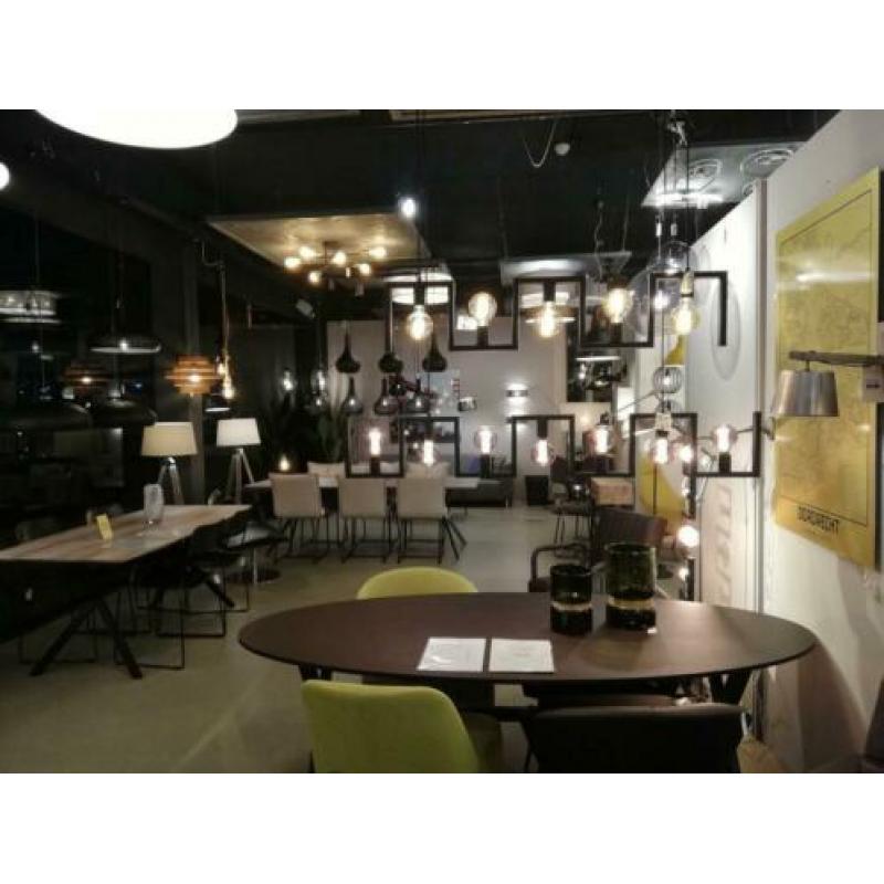 grote 156 cm hanglamp zwart eettafel tafel eethoek bar lamp