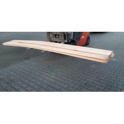 Partij nieuwe Douglas planken van 5 meter lengte.