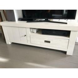 TV-meubel - wit - hout
