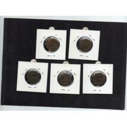 10 VOC Duiten Verschillende Jaartallen 1745-1792
