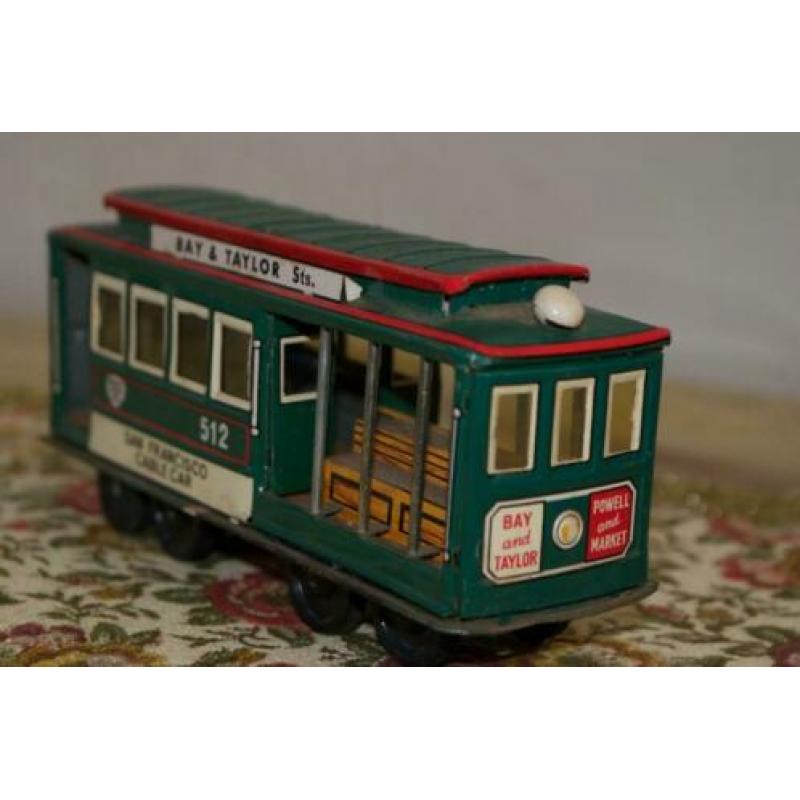 San Fransisco Cable Car van Tin; Vintage speelgoed jaren 50