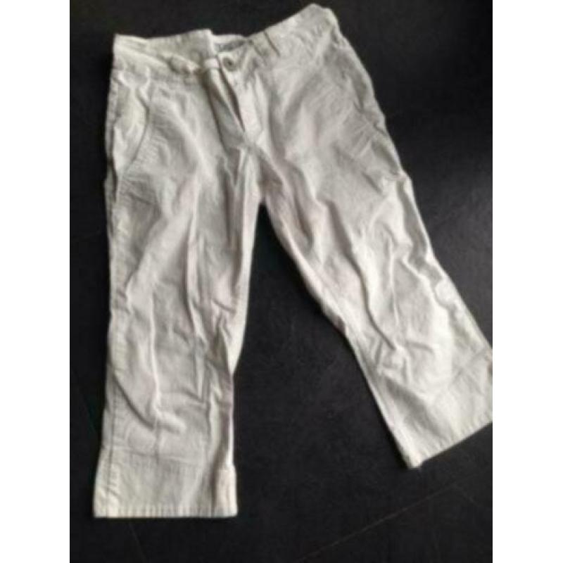 Mooie witte capri spijkerbroek broek jeans , maatje 38