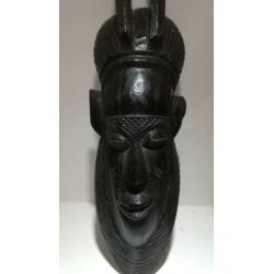 wand decoratie houten masker