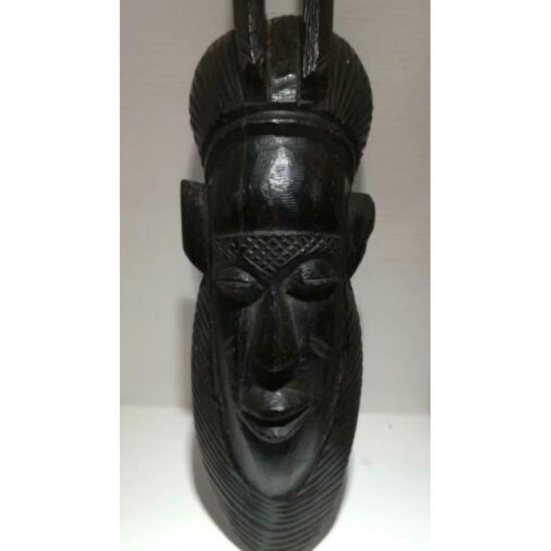wand decoratie houten masker