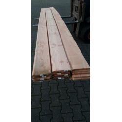 Partij nieuwe Douglas planken van 5 meter lengte.