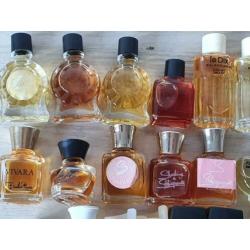 50 oude mini flesjes Micro miniatuur