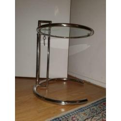 Vintage design chroom bijzettafel Adjustable van Eileen Gray
