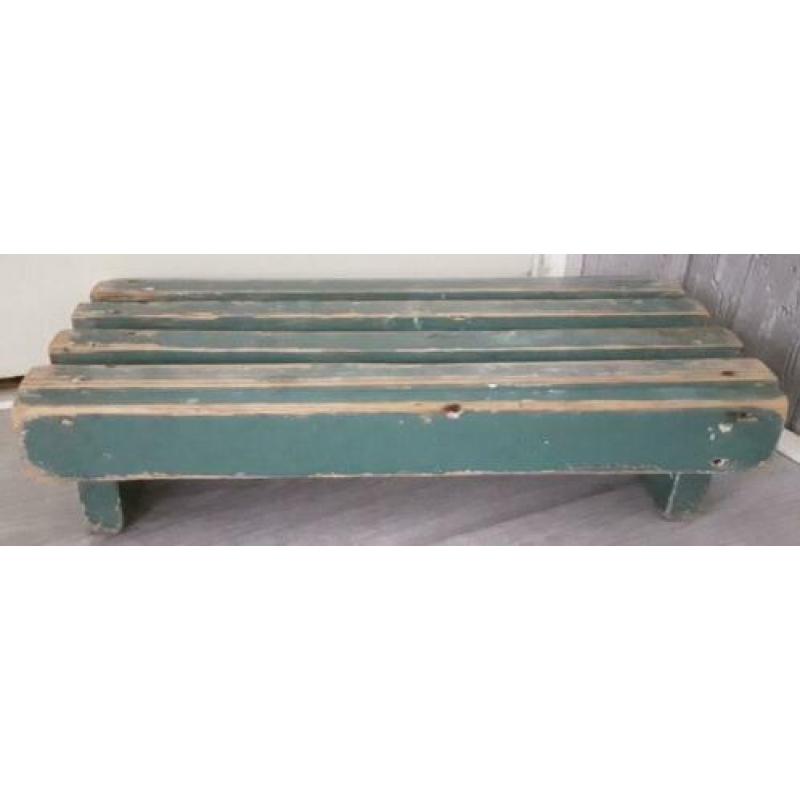 Brocante Vensterbank Krukje * Oud Voetenbankje