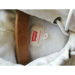 Levi's witte hoodie, maat S