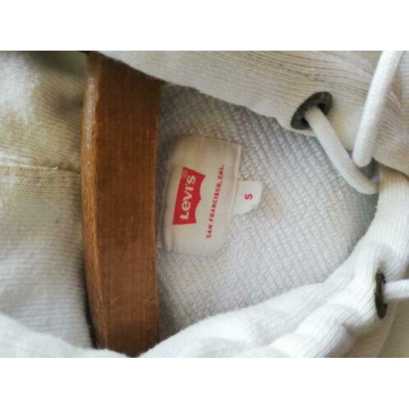 Levi's witte hoodie, maat S