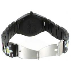 NAYS - Houten Unisex Horloge - Flower Power - Ø 43mm -99EU