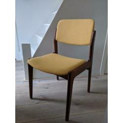 4 vintage palissander eetkamerstoelen jaren '50 '60 design
