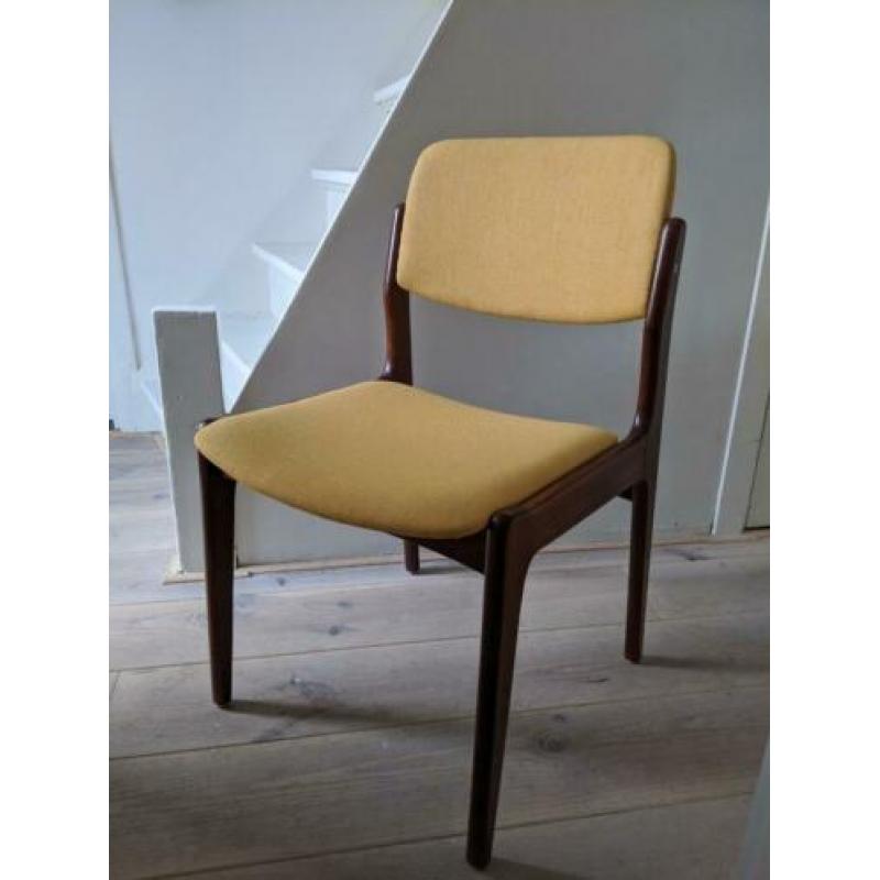 4 vintage palissander eetkamerstoelen jaren '50 '60 design