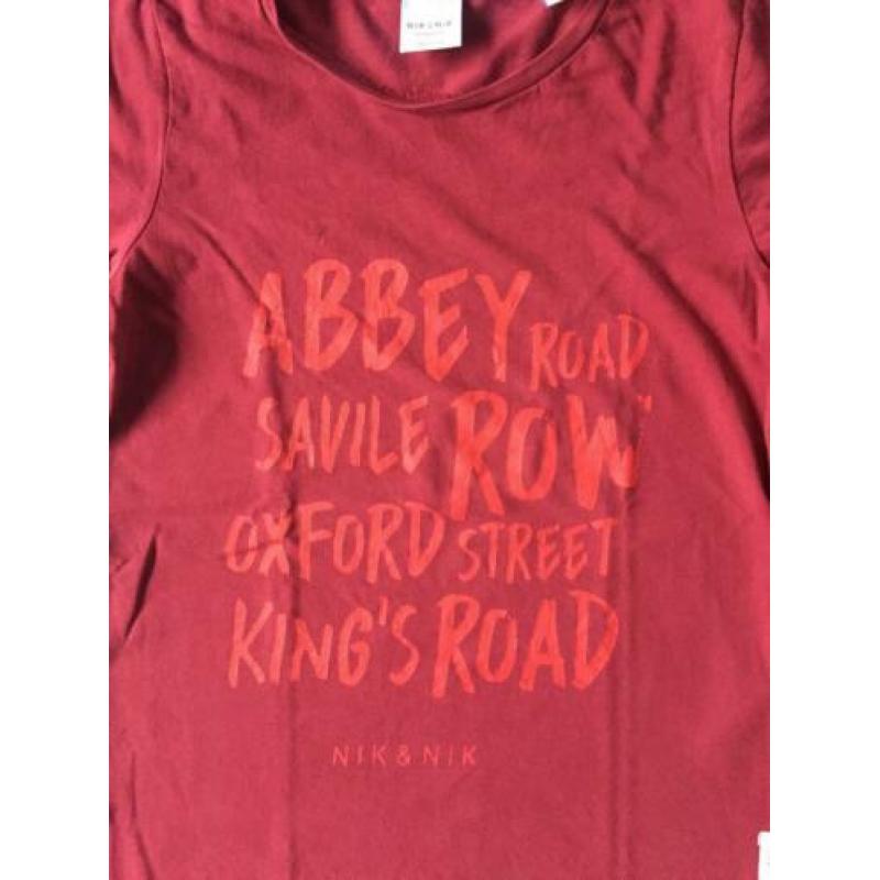 Nik&Nik tof shirt, rood maat 140
