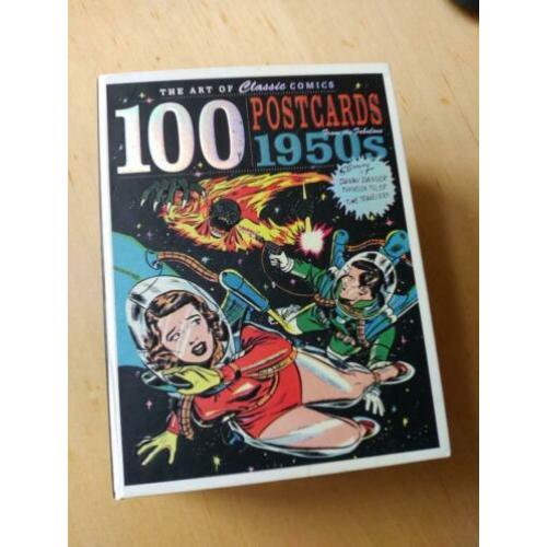 Box met 100 Postcards from the fabulous 1950s (pulpcovers)
