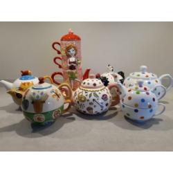 Vrolijke en decoratieve theepotten