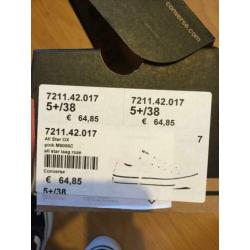 Zgan roze Converse / Allstars, maat 38