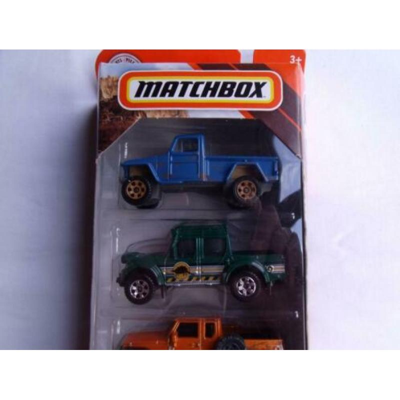 Matchbox 2 x 5Pack Trucks en Auto's 1:64 Hot Wheels hsmi
