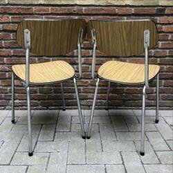 Formica stoelen : retro, vintage, industrieel SETPRIJS €35