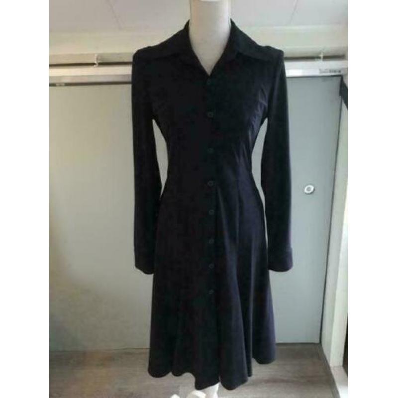 NIEUW prachtige LaDress jurk met sash, maat S, kleur navy
