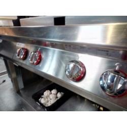 2 x 4 pits Angelo Po fornuis RVS horeca Nieuwstaat!