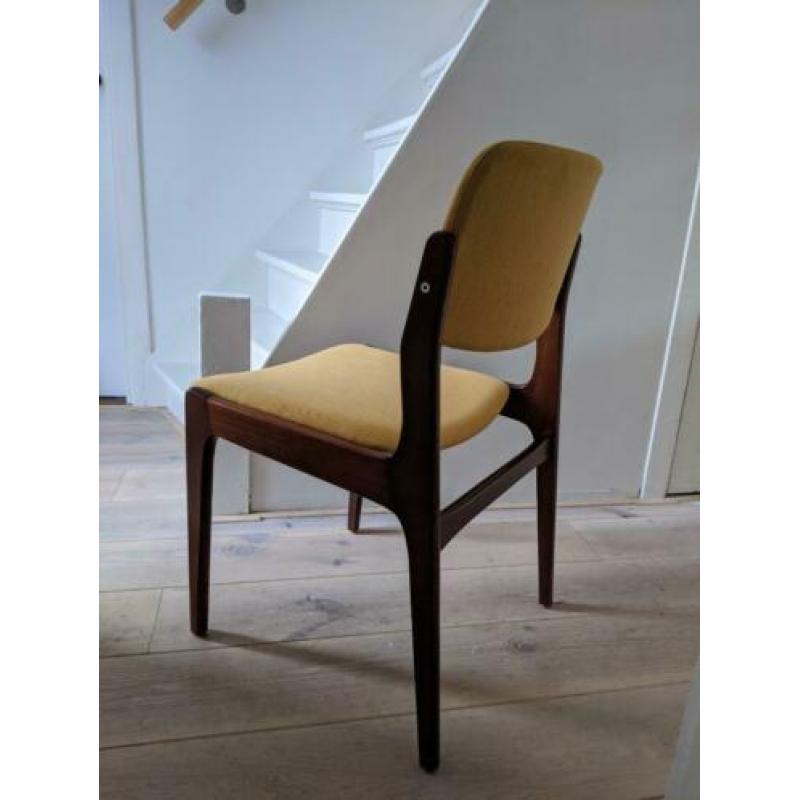 4 vintage palissander eetkamerstoelen jaren '50 '60 design