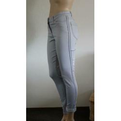 nieuwe licht grijze broek met donkergrijze streep