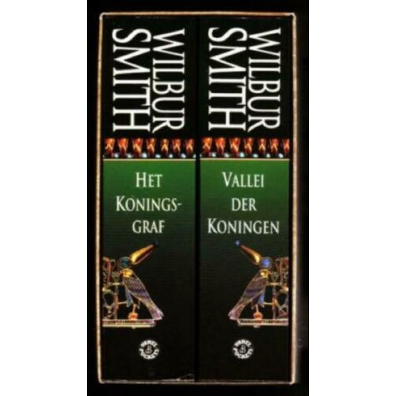 Wilbur Smith- Bewaarbox- Het Koningsgraf- 2 delen-Verfilmd