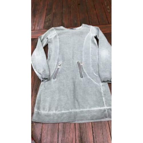 Jurkje Geisha maat 152 groen sweater stof