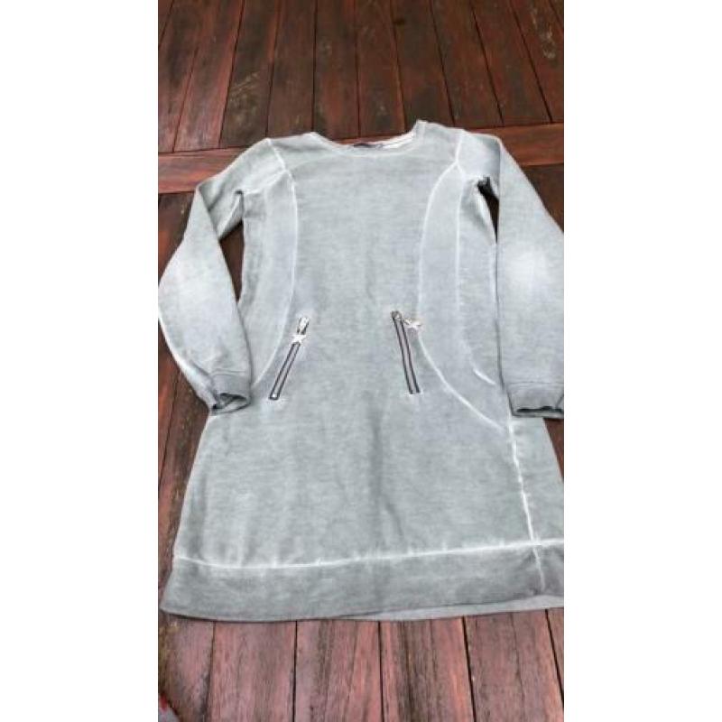 Jurkje Geisha maat 152 groen sweater stof